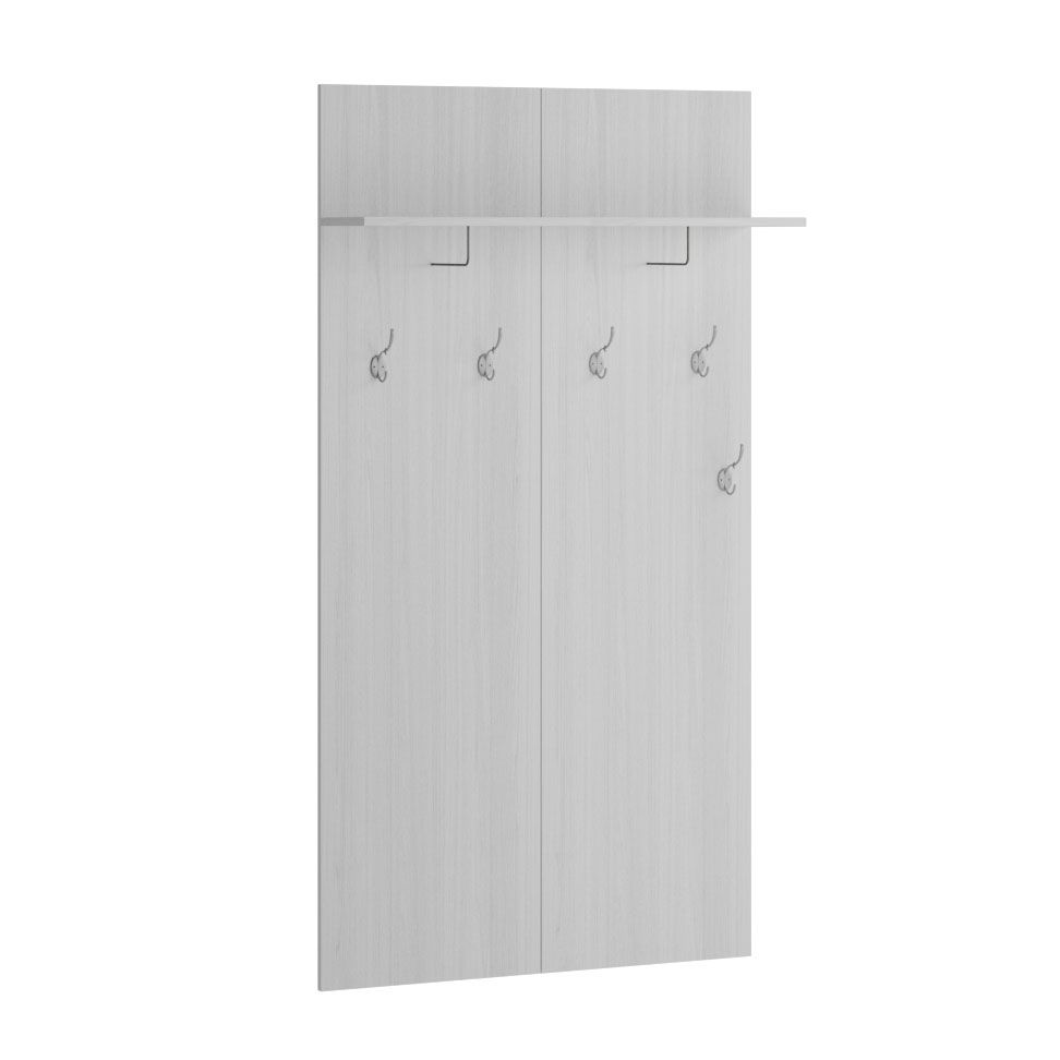 Прихожая Ливорно Вешалка ЛВ-31 ясень анкор светлый патина серебро