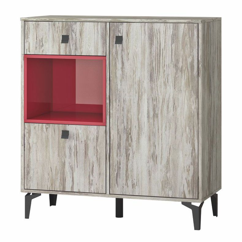 Прихожая Милан комод (1094х984х366) артвуд темный-артвуд темный