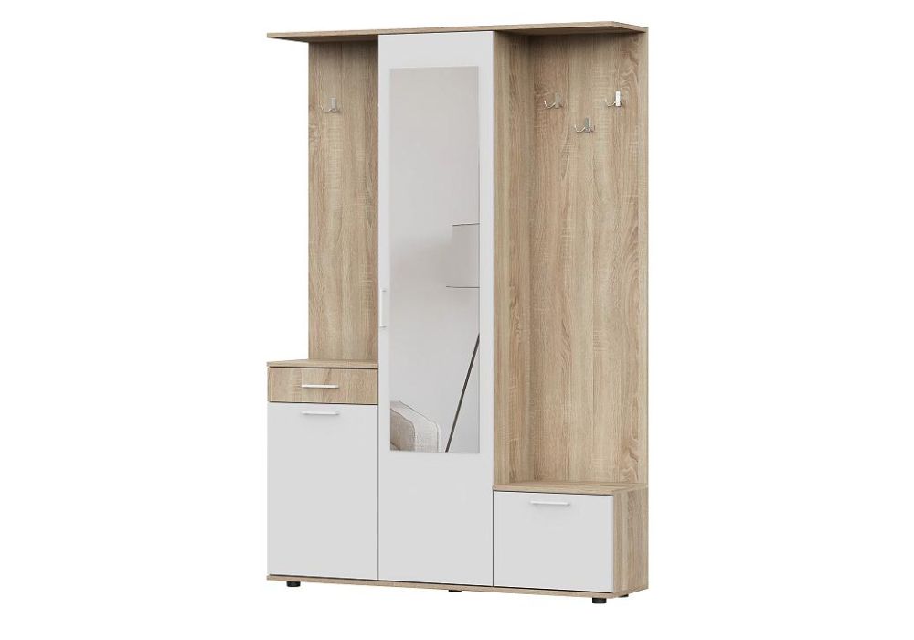 Прихожая Пети дуб сонома - белый