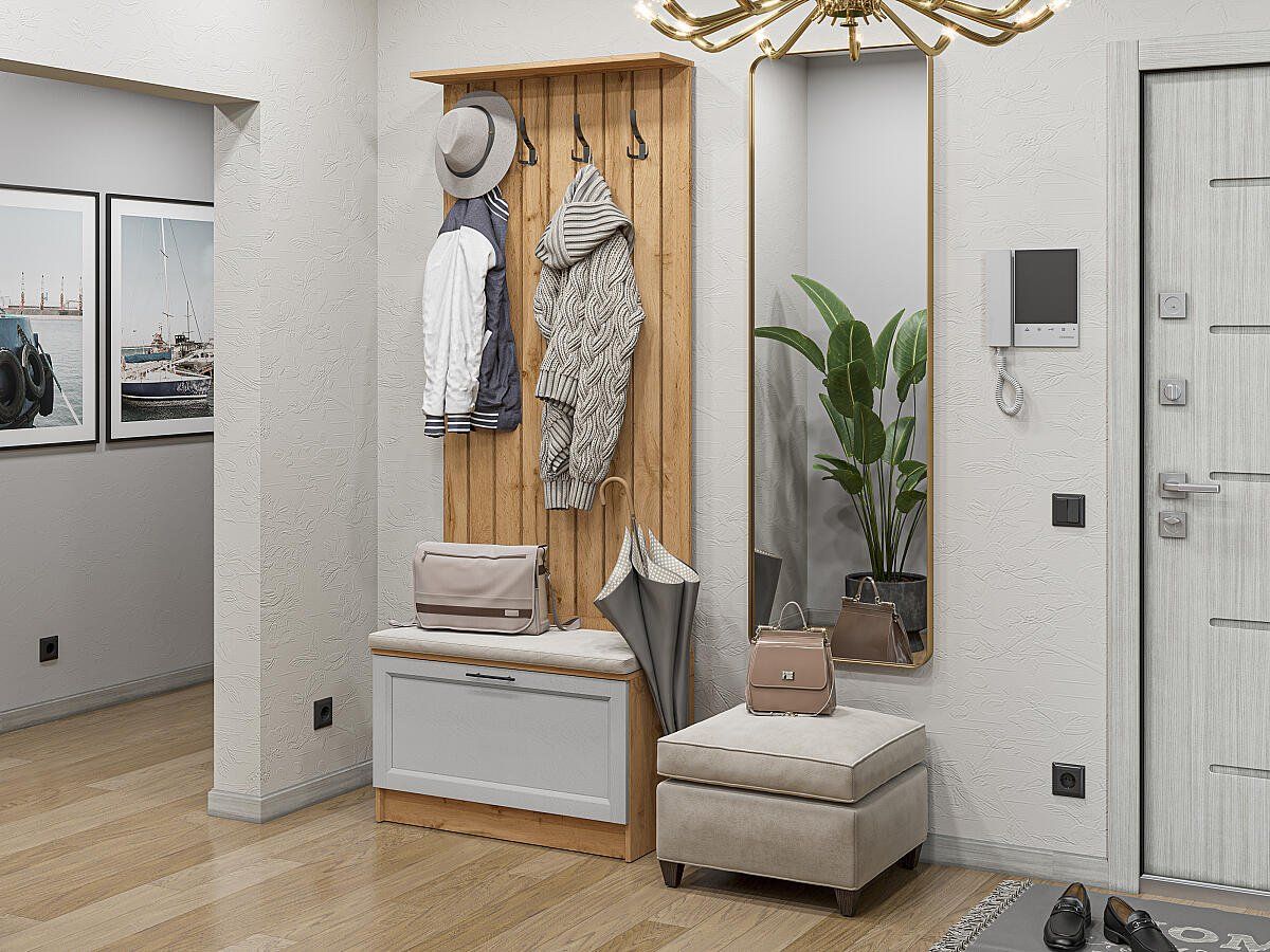 Стиль-01 Grey Silkwood 2070x800x380