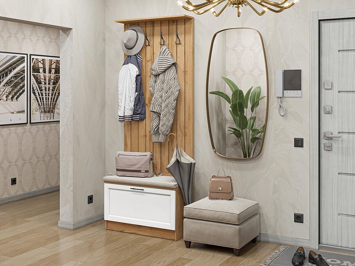Стиль-01 White Silkwood 2070x800x380