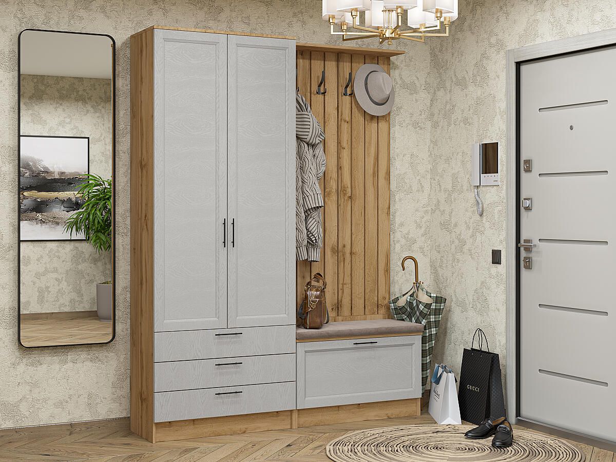 Стиль-03 Grey Silkwood 2110x1600x380