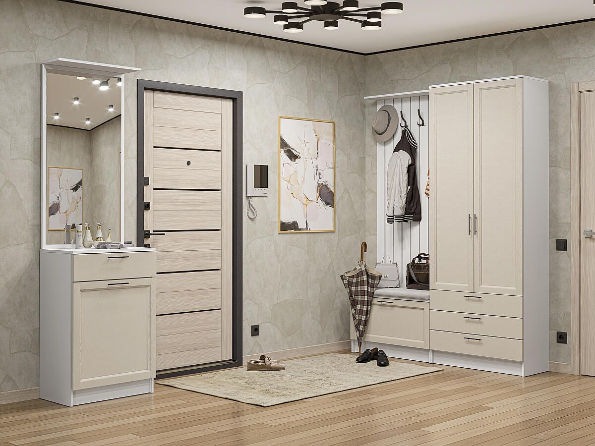 Стиль-04 Cream Silkwood 2110x2200x380