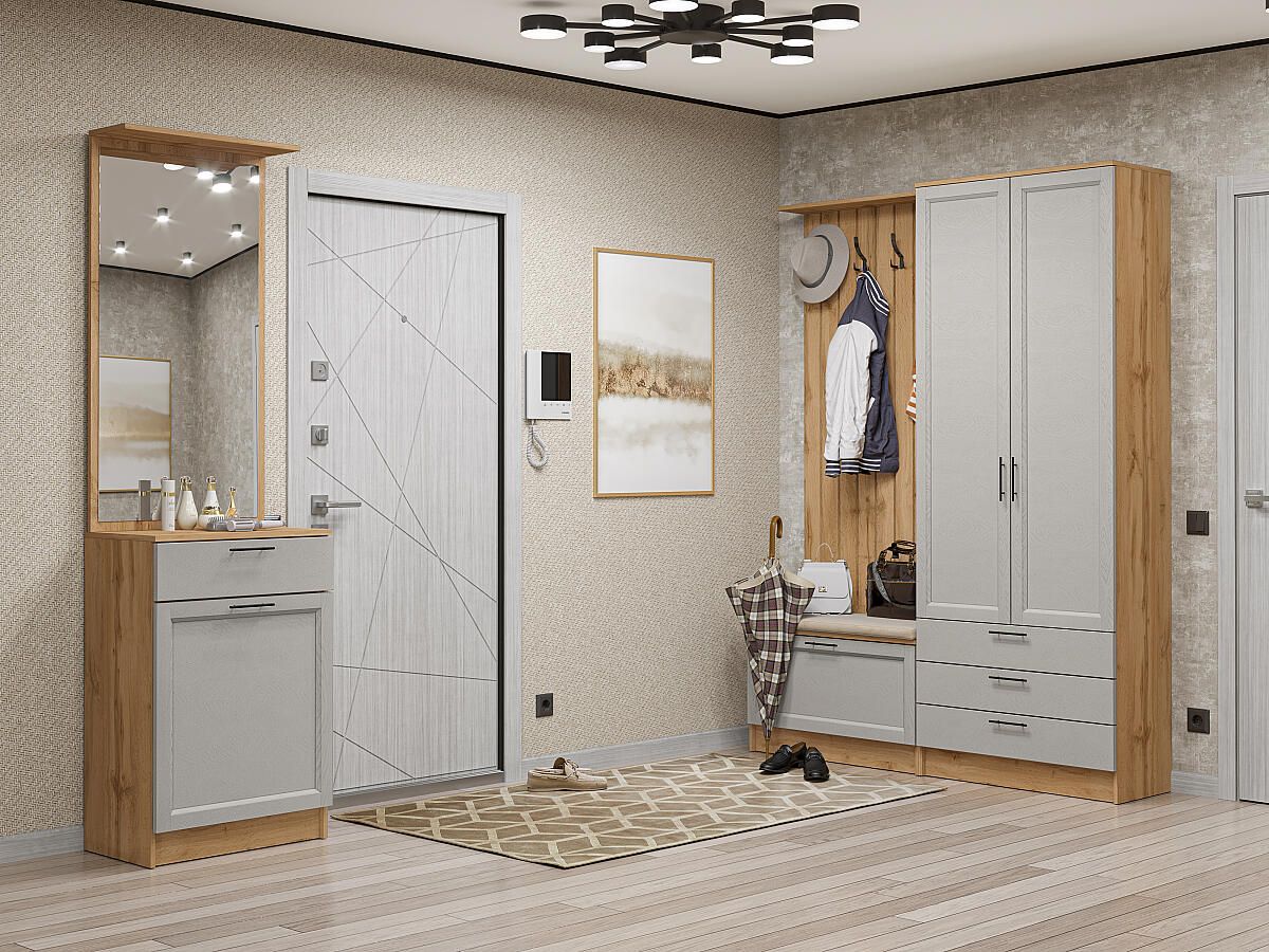 Стиль-04 Grey Silkwood 2110x2200x380