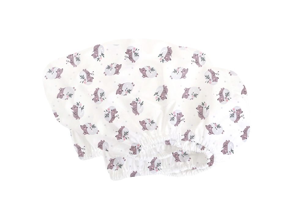 Простынь для кроватки Ellipsebed (ёжики с цветами, трикотаж)