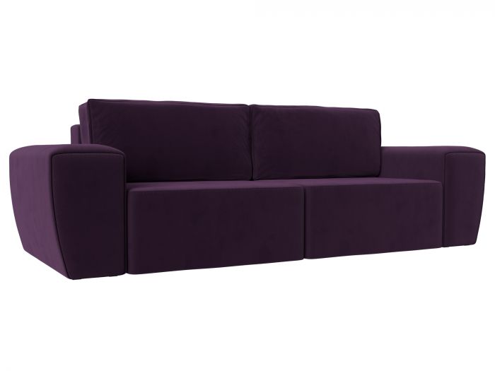 108524 Прямой диван Беккер | Велюр | Фиолетовый