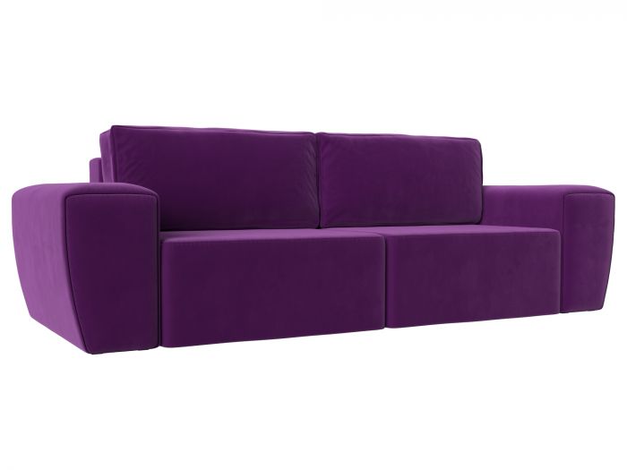 108532 Прямой диван Беккер | Микровельвет | Фиолетовый