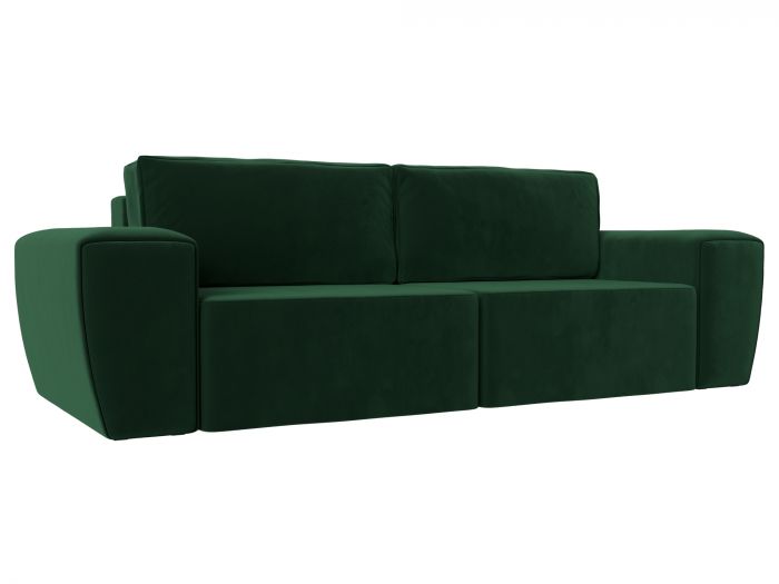 108520 Прямой диван Беккер | Велюр | Зеленый