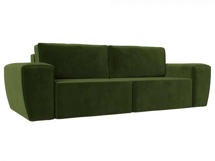 108528 Прямой диван Беккер | Микровельвет | Зеленый