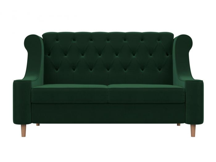 104530 Прямой диван Бронкс | Велюр | Зеленый