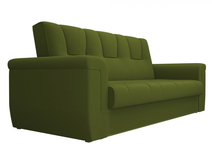 107468 Прямой диван Эллиот | Микровельвет | Зеленый