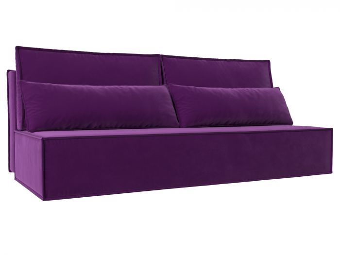 114414 Прямой диван Фабио | Микровельвет | Фиолетовый