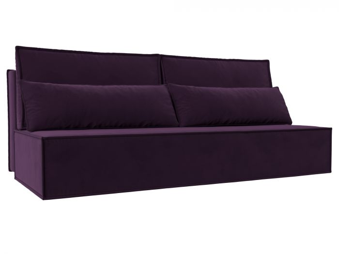 114417 Прямой диван Фабио | Велюр | Фиолетовый