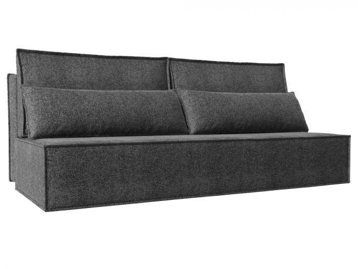 114479 Прямой диван Фабио Лайт | Рогожка | Серый
