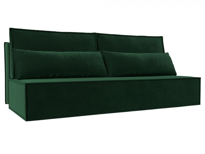 114420 Прямой диван Фабио | Велюр | Зеленый