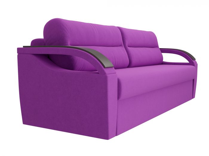 100751 Прямой диван Форсайт | Микровельвет | Фиолетовый