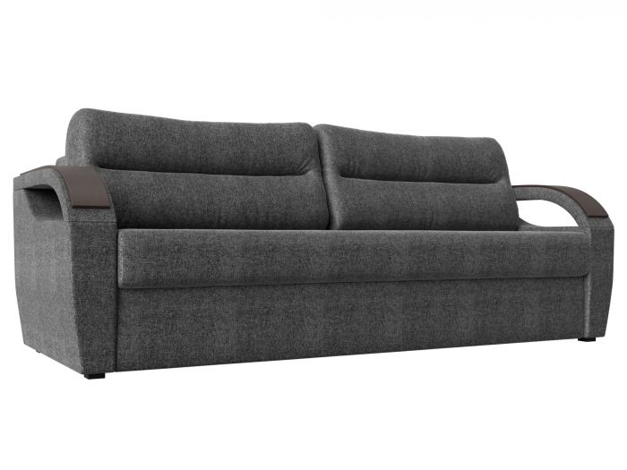 100759 Прямой диван Форсайт | Рогожка | Серый