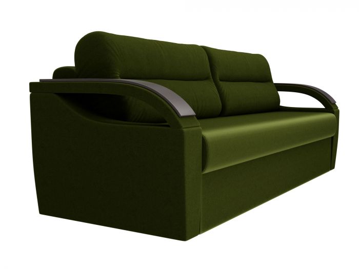 100748 Прямой диван Форсайт | Микровельвет | Зеленый