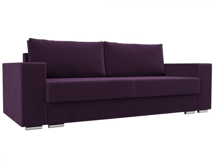 110070 Прямой диван Исланд | Велюр | Фиолетовый
