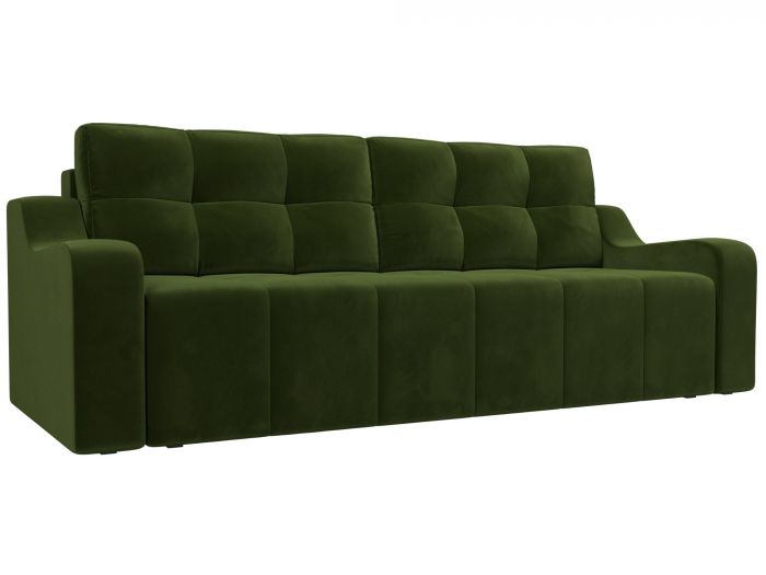 108578 Прямой диван Итон | Микровельвет | Зеленый