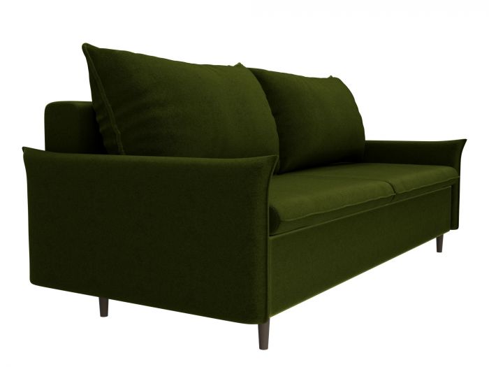 100728 Прямой диван Хьюстон | Микровельвет | Зеленый