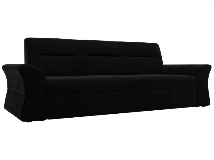 109260 Прямой диван Клайд | Микровельвет | Черный
