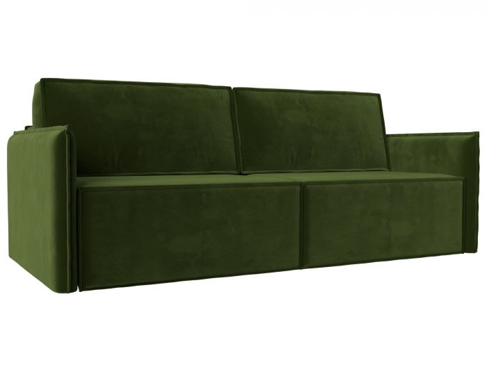 116244 Прямой диван Либерти | Микровельвет | Зеленый