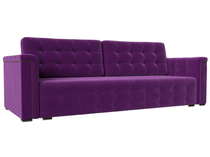 117092 Прямой диван Лига-002 | Микровельвет | Фиолетовый
