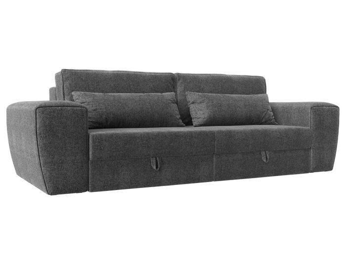 118653 Прямой диван Лига-008 | Рогожка | Серый