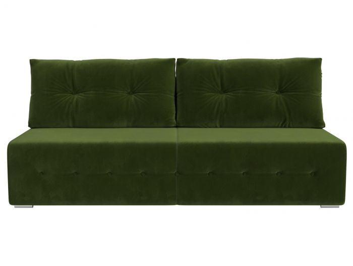 100634 Прямой диван Лондон | Микровельвет | Зеленый