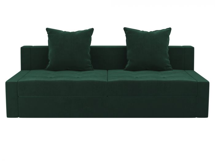 102804 Прямой диван Мартин | Велюр | Зеленый