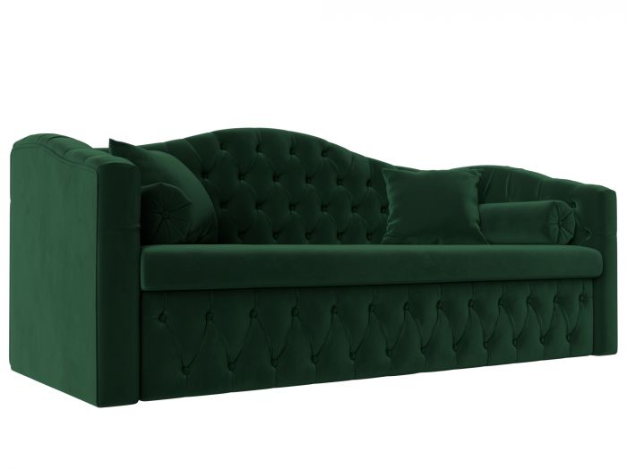 112852 Прямой диван Мечта | Велюр | Зеленый