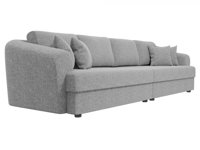 100667 Прямой диван Милтон | Рогожка | Серый