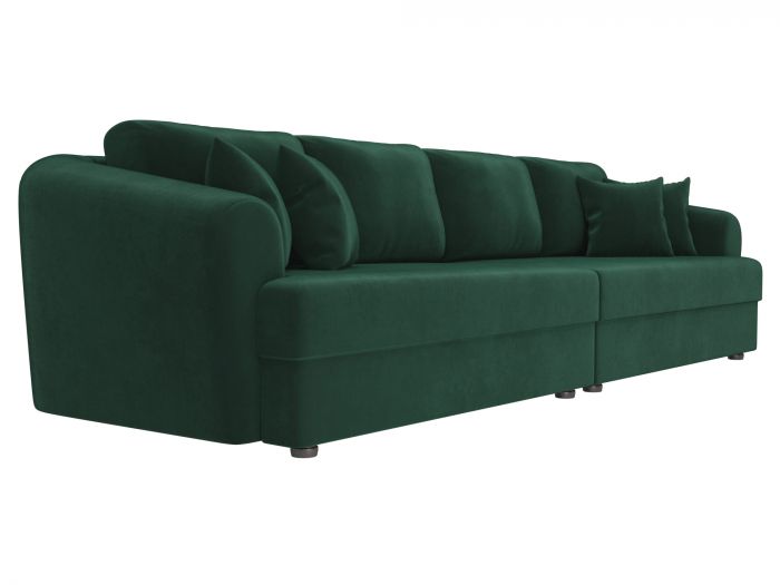 100654 Прямой диван Милтон | Велюр | Зеленый