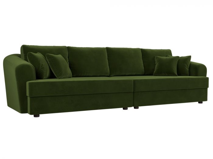 109778 Прямой диван Милтон | Микровельвет | Зеленый