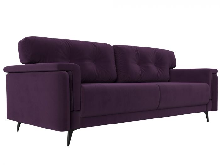 116841 Прямой диван Оксфорд | Велюр | Фиолетовый