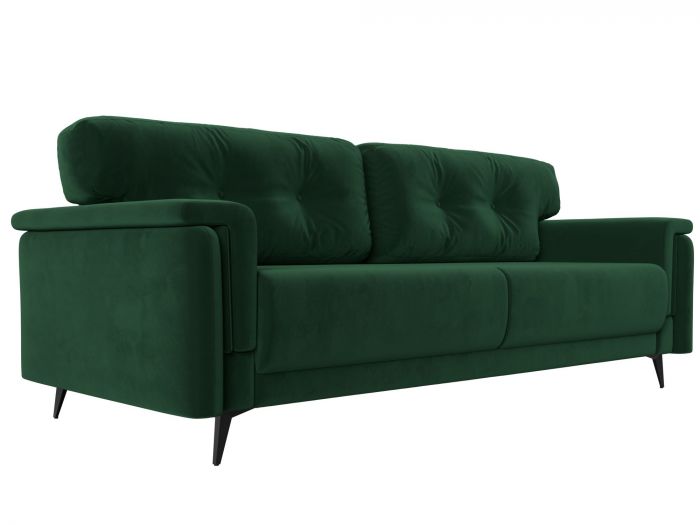 116838 Прямой диван Оксфорд | Велюр | Зеленый