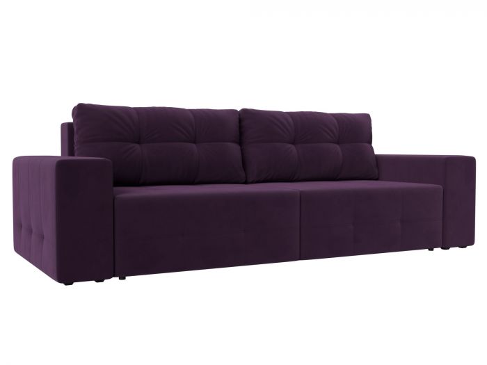 119993 Прямой диван Перри НПБ | Велюр | Фиолетовый