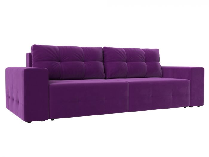 119999 Прямой диван Перри НПБ | Микровельвет | Фиолетовый