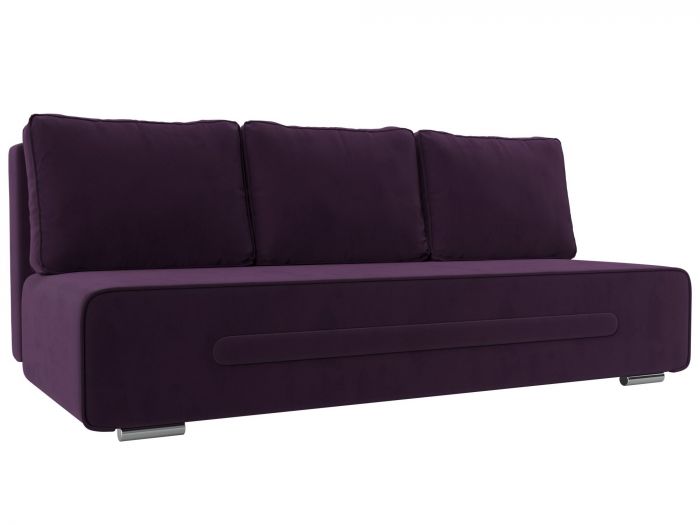 118672 Прямой диван Приам | Велюр | Фиолетовый