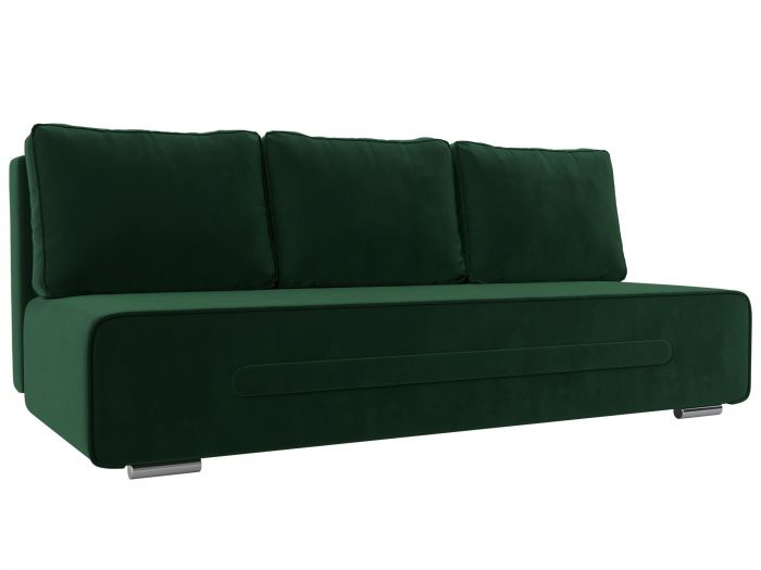 118669 Прямой диван Приам | Велюр | Зеленый
