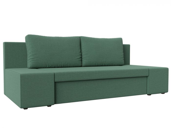121580 Прямой диван Сан Марко | Рогожка | Амур зеленый