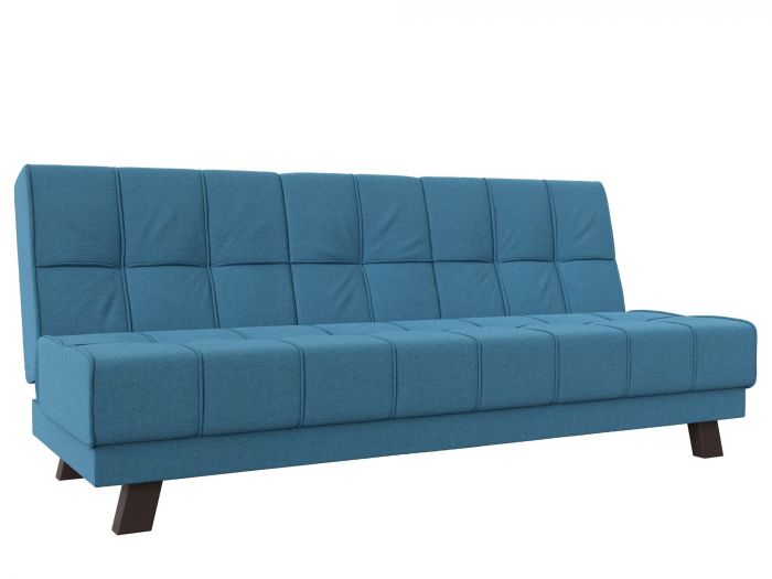 121569 Прямой диван Винсент | Рогожка | Амур голубой