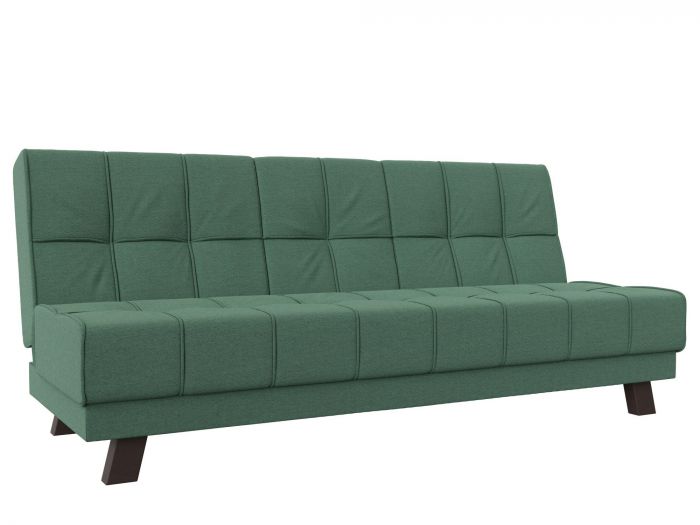 121570 Прямой диван Винсент | Рогожка | Амур зеленый