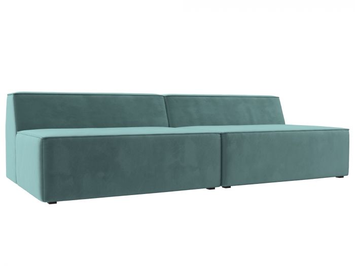 119355 Прямой модульный диван Монс | Велюр | Бирюзовый