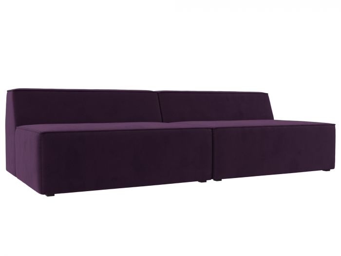 119360 Прямой модульный диван Монс | Велюр | Фиолетовый