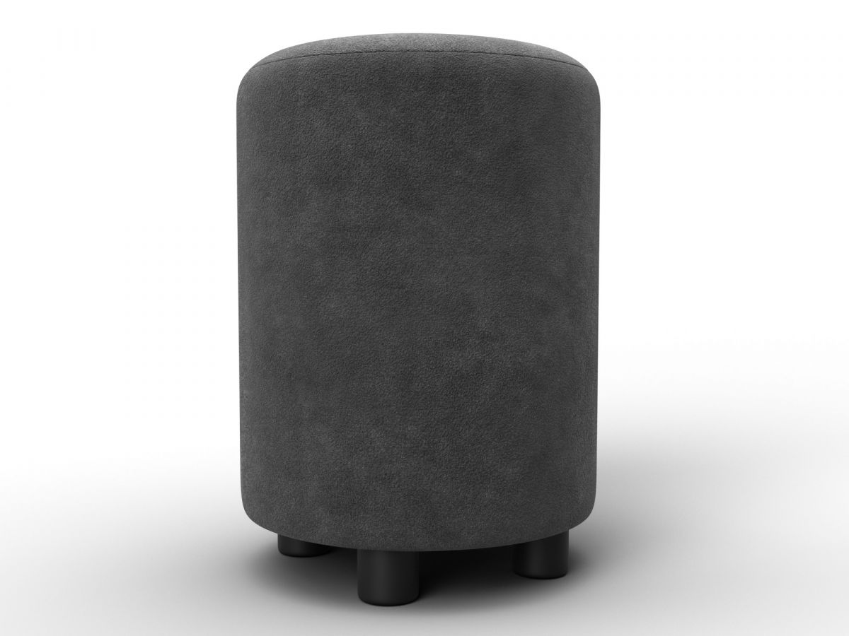 132486 Пуф 001 | велюр | brut 16 темно-серый