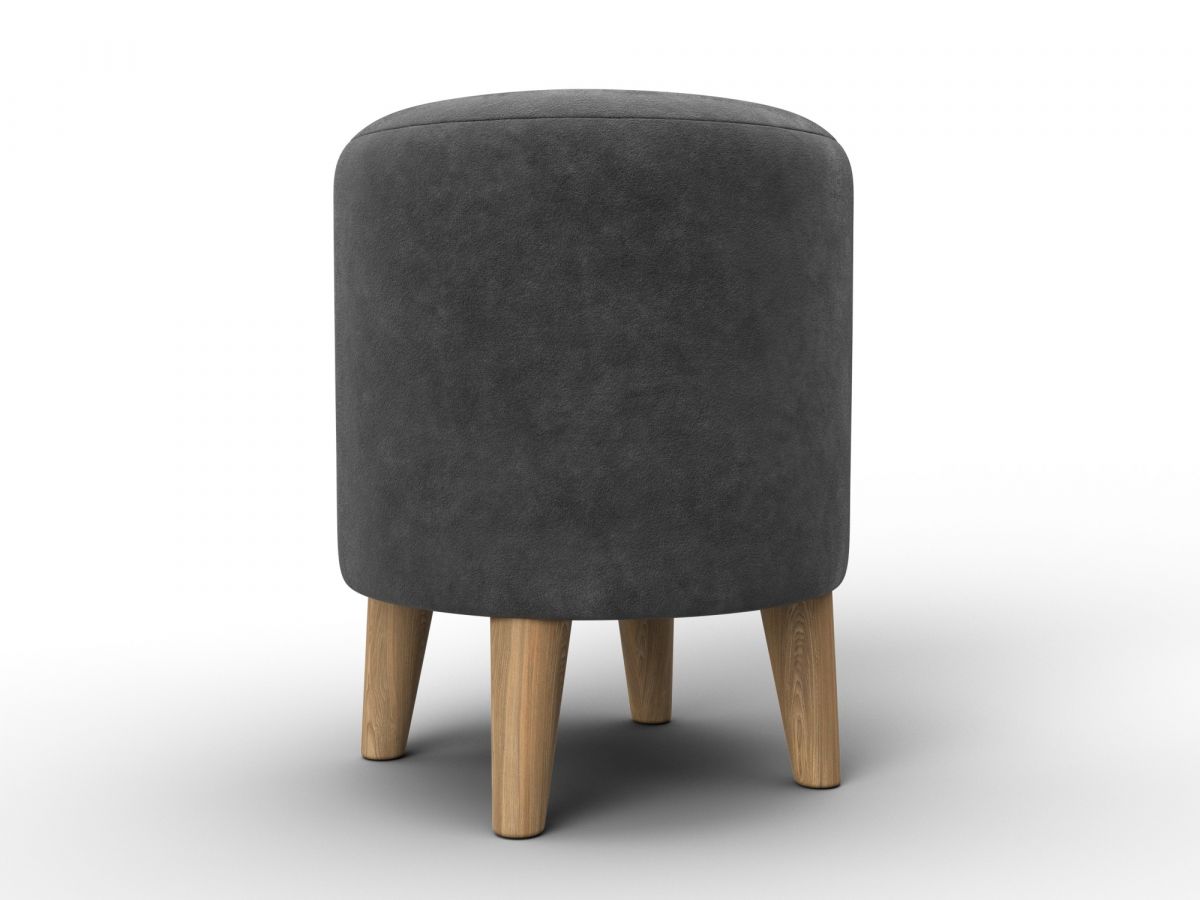 132491 Пуф 002 | велюр | brut 16 темно-серый