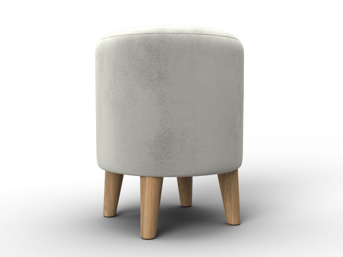 132352 Пуф 002 | велюр | tower 01 молочный