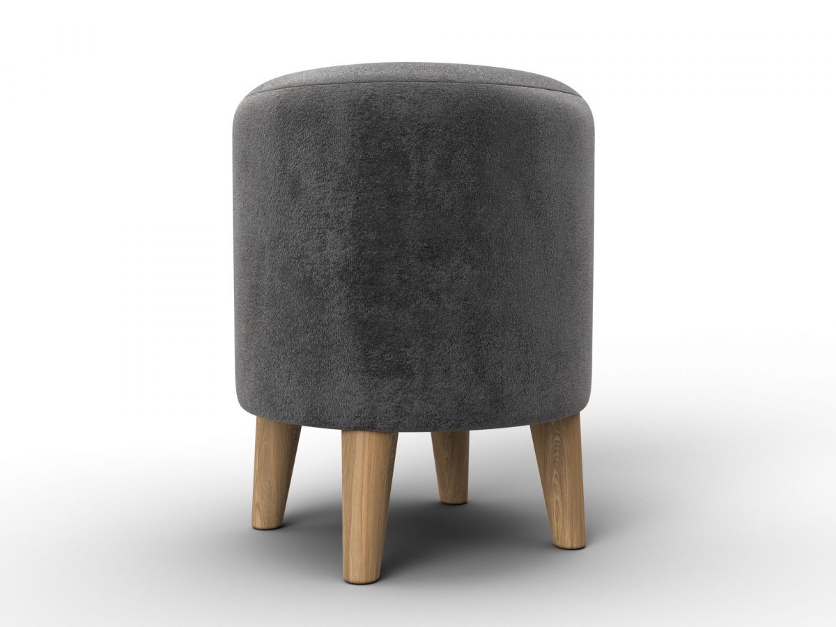 132355 Пуф 002 | велюр | tower 10 серый